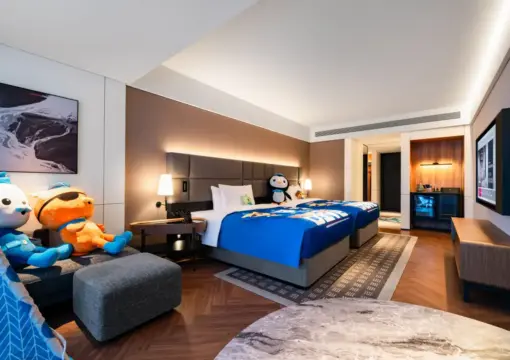 海底小纵队90°海景家庭房（65英寸投影电视+儿童友好）