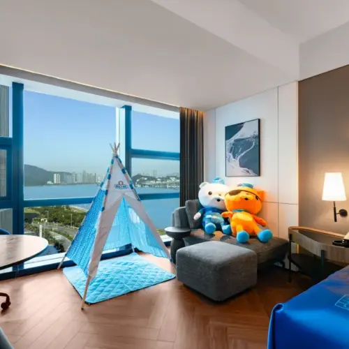 海底小縱隊90°海景家庭房（65吋投影電視+兒童友善）