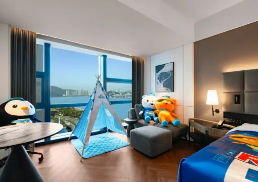 海底小纵队90°海景家庭房（65英寸投影电视+儿童友好）