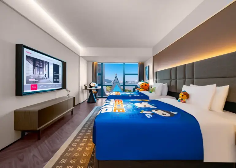 海底小縱隊90°海景家庭房（65吋投影電視+兒童友善）